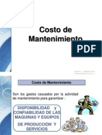 Costos de mantenimiento: análisis y estructura