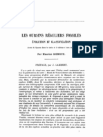 GIGNOUX M 1933_Les Oursins Reguliers Fossiles