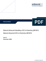 Chemistry Data Booklet