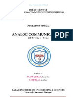 Analog Communications Lab Manual - Asrao