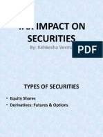 Tax Impact On Securities: By: Kehkesha Verma