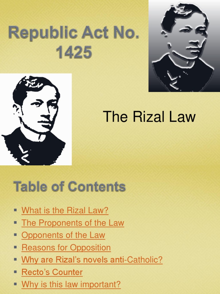 essay about rizal law