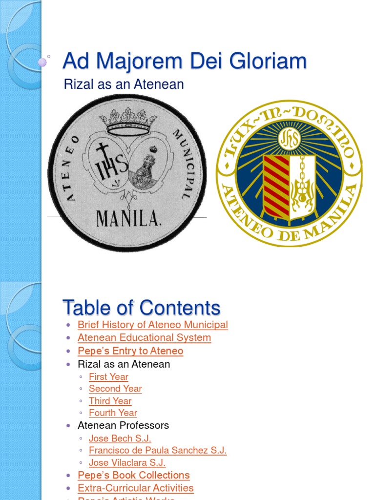 Rizal in Ateneo Teaching And Learning