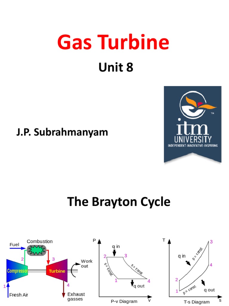 Gas Turbine Pdf Gas Turbine Gas Compressor
