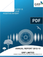 GRP LTD (Gujarat Reclaim) Annual Report 12-13