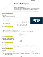 Formule de Taylor-Lagrange