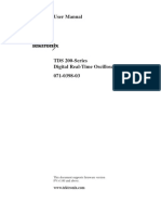 Tektronix TDS210 User Manual