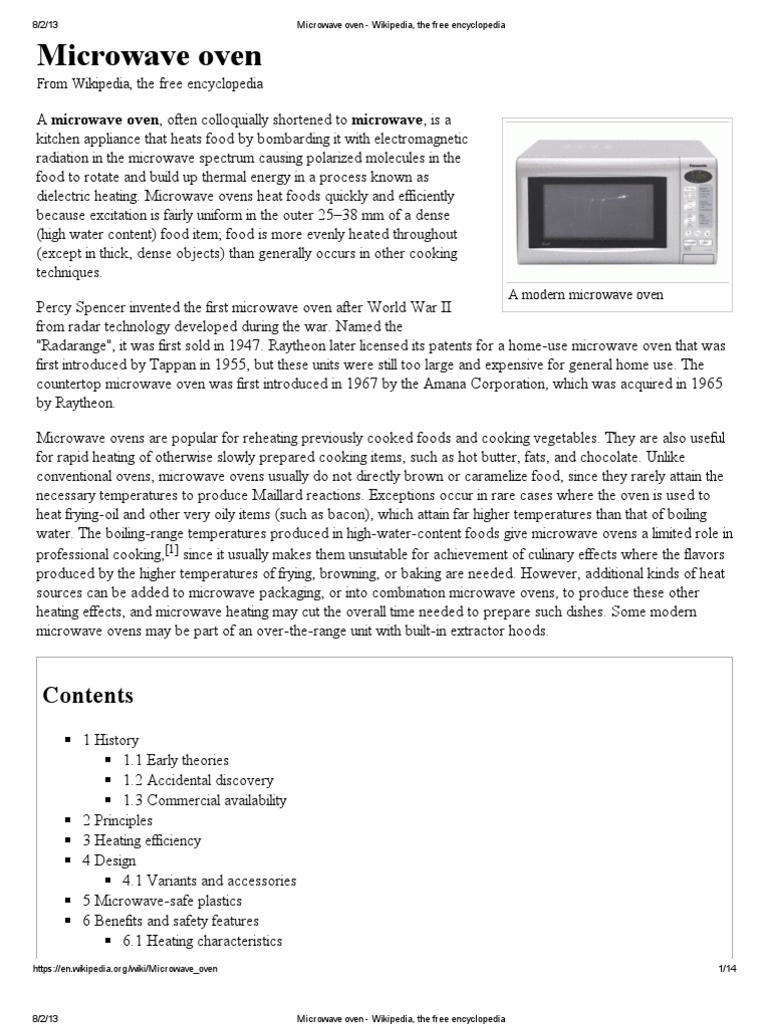 Microwave oven Wikipedia, the free encyclopedia.pdf