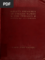 (1911 Ed) Rogets Thesaurus