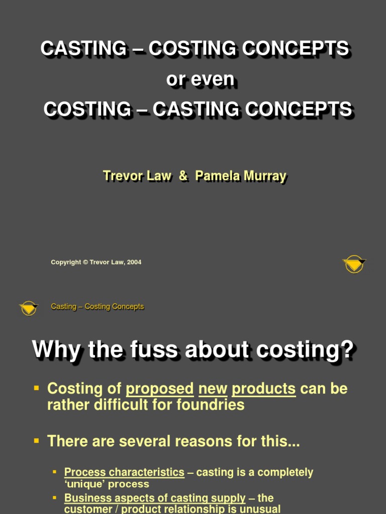 Cost Estimation PDF Foundry Casting (Metalworking)