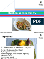 Chicken or Tofu Stir-Fry: © British Nutrition Foundation 2006