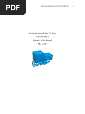 Base Ten Blocks Research Paper