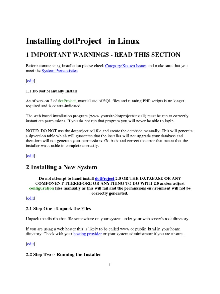 Installing DotProject On Linux | PDF | Active Directory | Backup