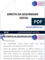 Aula 10 Direito Da Seguridade Social FMN Paulista Do Credito Da Seguridade Social