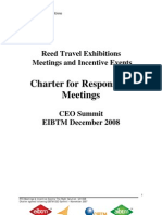 Charter For Responsible Meetings: Reed Travel Exhibitions Meetings and Incentive Events