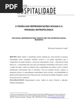 A teoria das representações sociais e a pesquisa antropológica