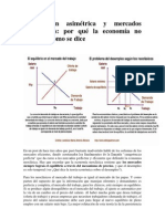 Información Asimétrica y Mercados Imperfectos