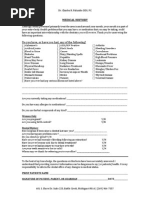 Online Medical History