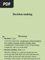 Decision Making