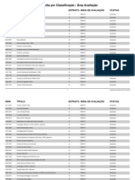 Consulta Por Classificação / Área Avaliação