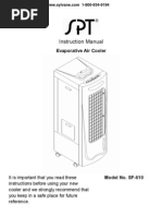 Sunpentown SF 610 Manual