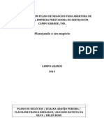 ELABORAÇÃO DE UM PLANO DE NEGÓCIOS PARA ABERTURA DE UMA EMPRESA PRESTADORA DE SERVIÇOS EM CAMPO GRANDE 1