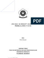 Aplikasi MsExcel Dalam Pembelajaran FISIKA PDF