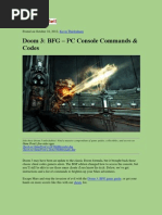 Cheats BFG Doom 3