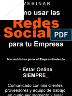 Webinar Entel 1 - Como Usar Las Redes Sociales para Tu Empresa PDF