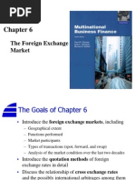 Chapter 6 - The Foreign Exchange Market