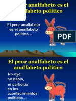 El analfabeto político