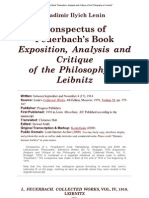 Imprimer – Conspectus of Feuerbach's Book “Exposition, Analysis and Critique of the Philosophy of Leibnitz”