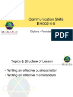 Communication Skills BM002-4-0: Diploma - Foundation (Level 0)