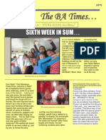 Sixth Week in Sum : The BA Times