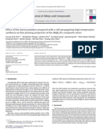 JAllCpd-Effect of Fine Boron Powders Prepared With a Self-propagating High Temperature Synthesis on Flux Pinning Properties of the MgB2 Fe Composite Wires