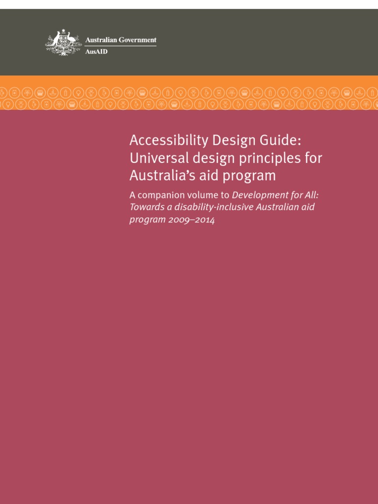 Universal Design in Australia's Aid Program | PDF | Accessibility ...