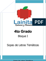 4to Grado - Bloque 1 - Sopa de Letras (1)