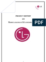 Project Report ON M LG: Arket Analysis OF Consumer Durables