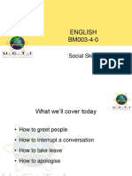 English BM003-4-0: Social Skills