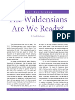 The Waldensians Are We Ready?: Power For Living
