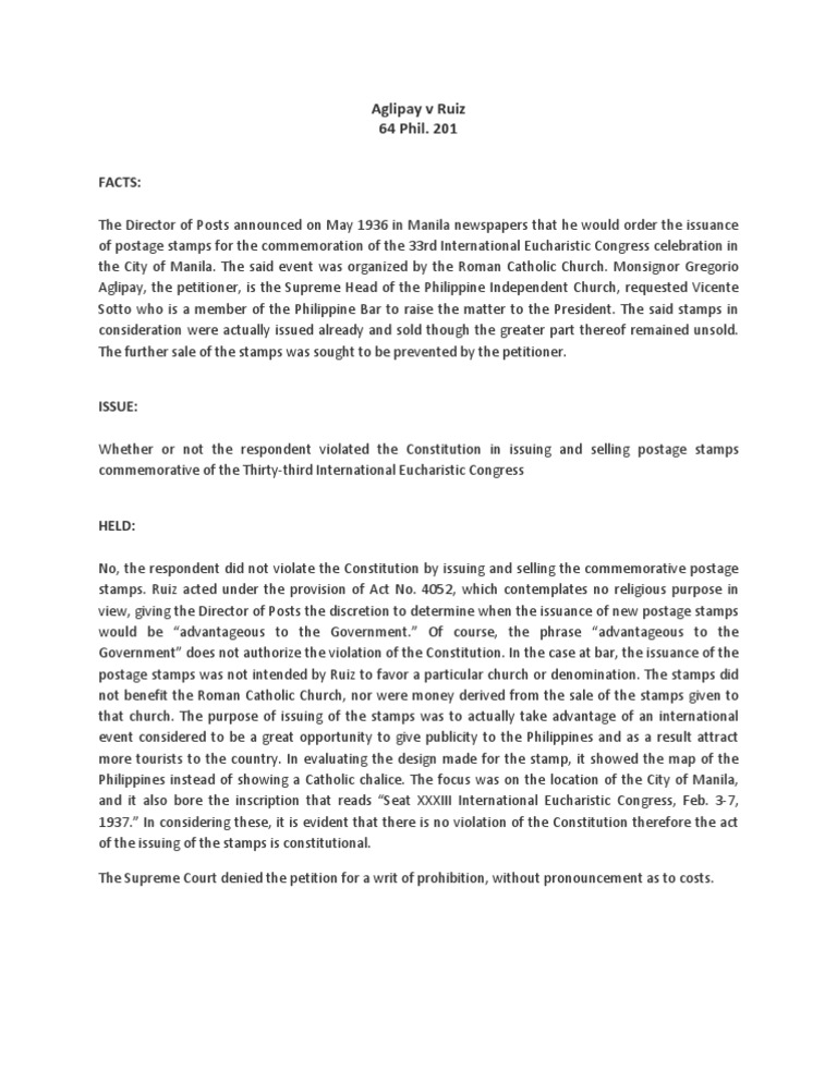 Aglipay vs ruiz essay 07 image