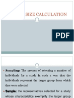 Sample Size Calculation