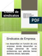 Clases de Sindicatos