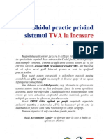 Ghidul Practic Privind Sistemul TVA La Incasare