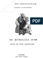 John Chrysostom Homillies on Acts of Apostles