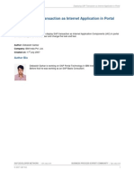 Displaying SAP Transaction As Internet Application in Portal