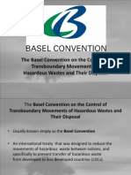 The Basel Convention On The Control of Transboundary Movements of Hazardous Wastes and Their Disposal