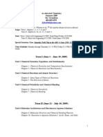 Accelerated Chemistry Terms I and II 2009 Overview