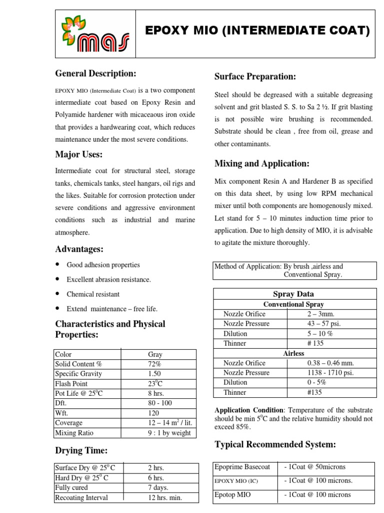 Epoxy Mio PDF Epoxy Paint