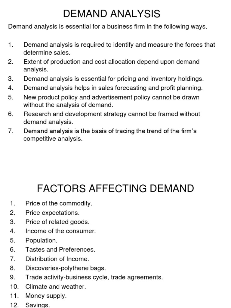 Demand Analysis and Forecasting Essentials | PDF | Demand | Price ...